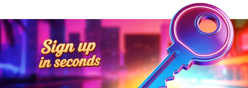 LuckyHills Casino signup banner
